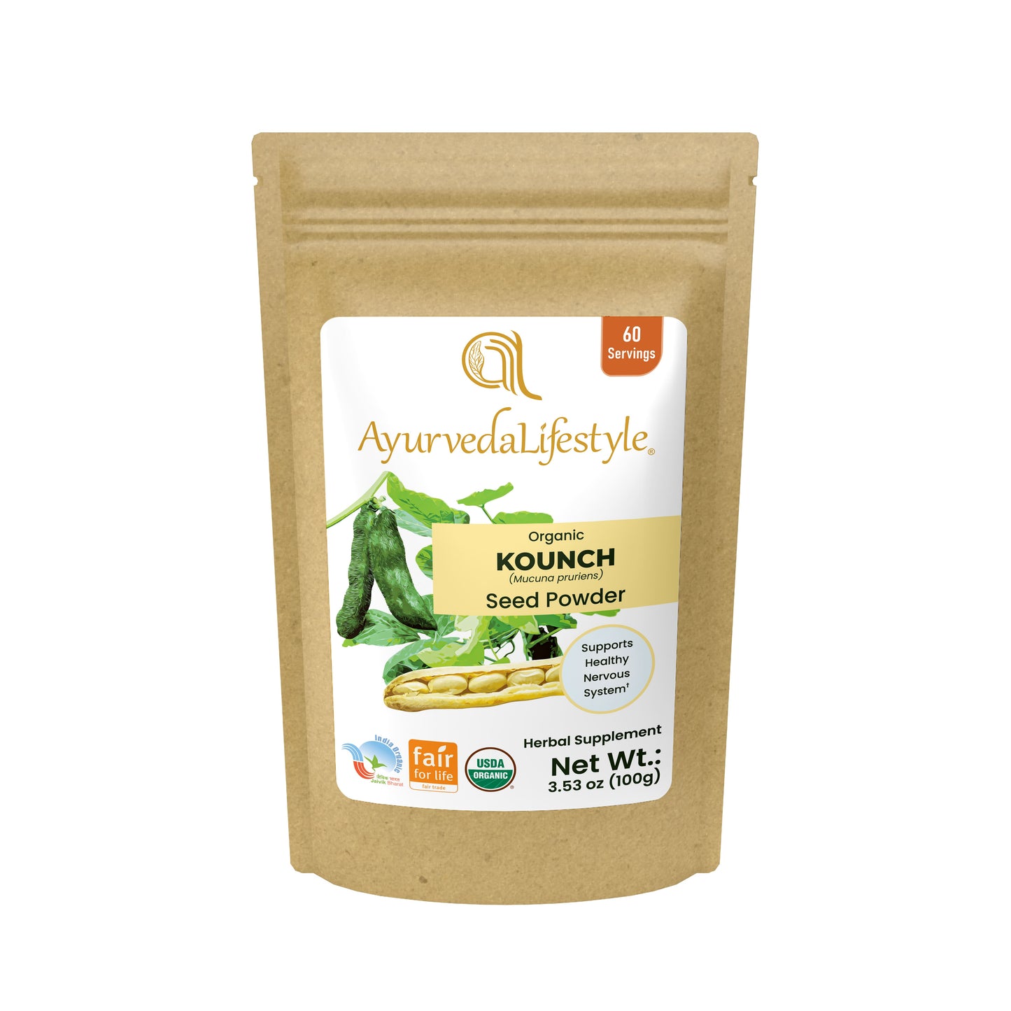 Organic KOUNCH Seeds Powder