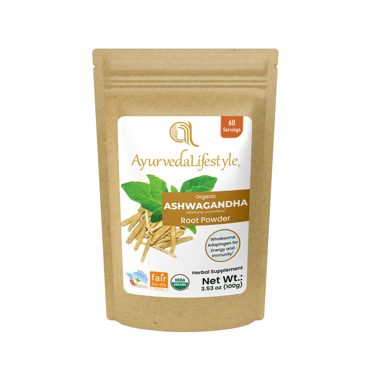 Organic ASHWAGANDHA Root Powder