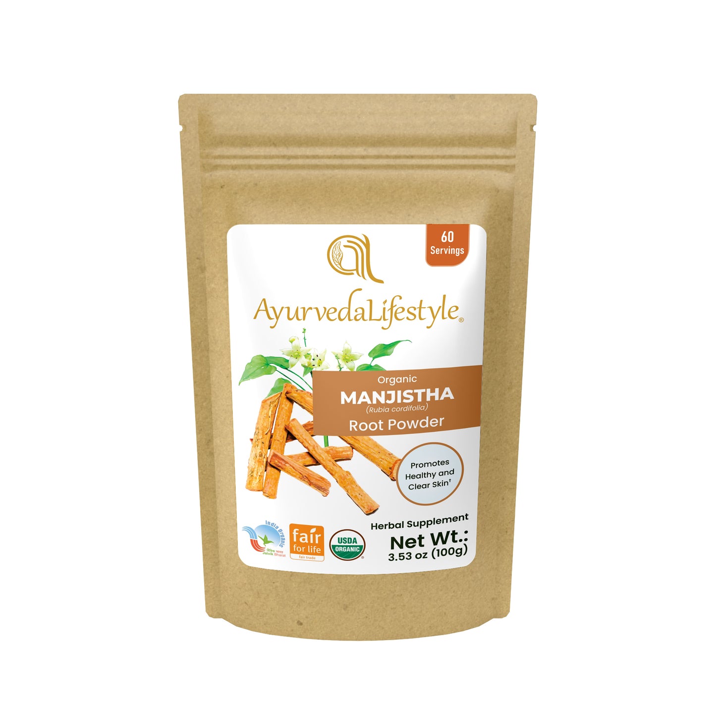 Organic MANJISTHA Root Powder