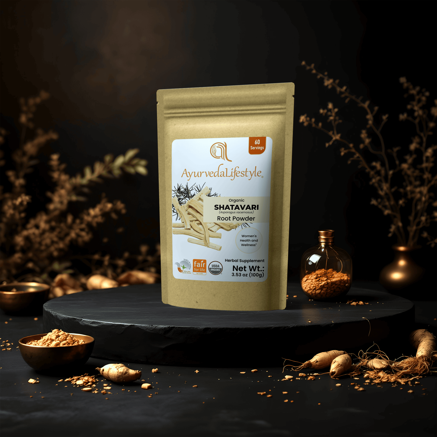 Organic SHATAVARI Root Powder