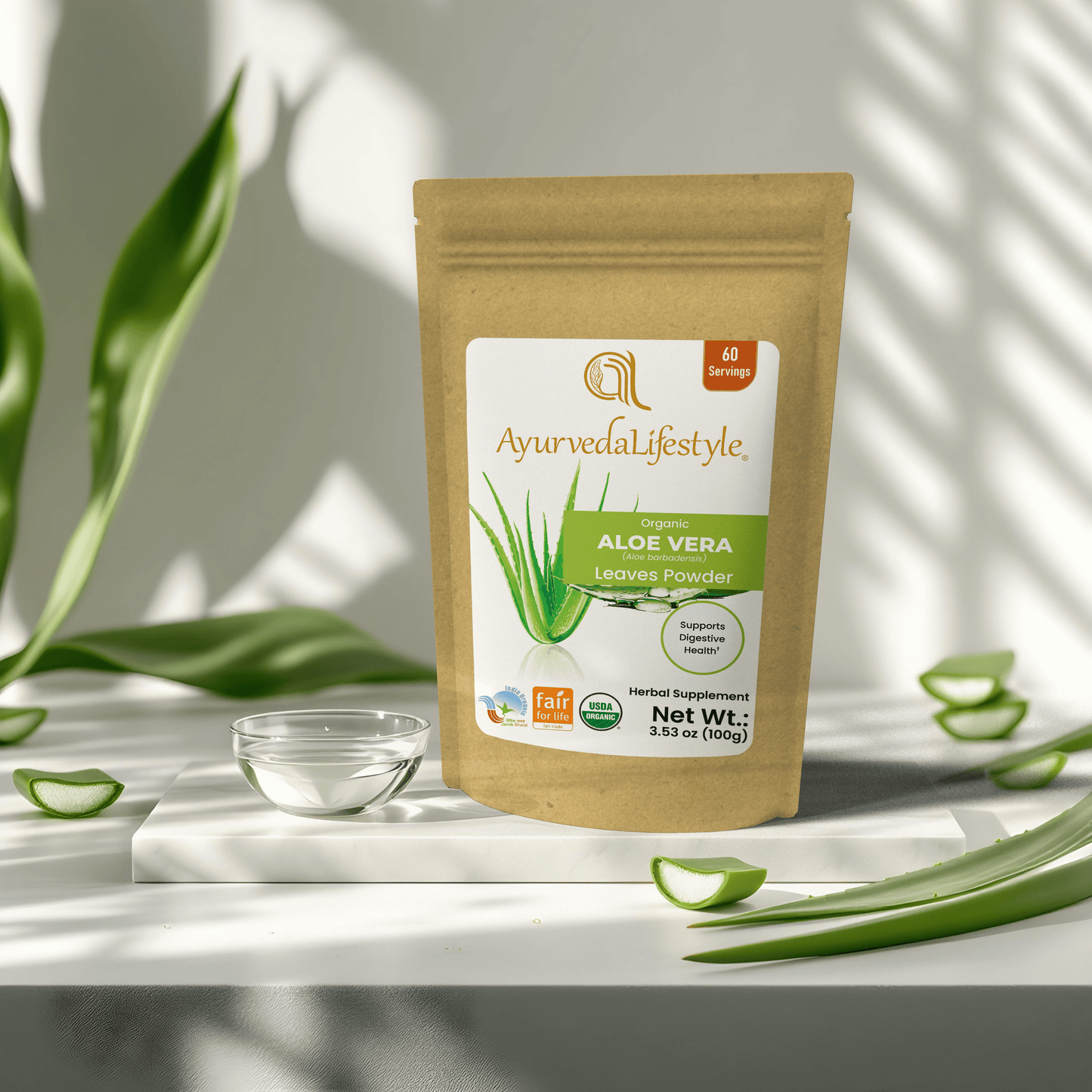 Organic ALOE VERA Leaf Powder