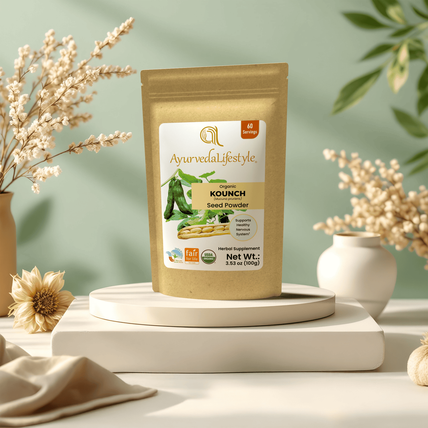 Organic KOUNCH Seeds Powder