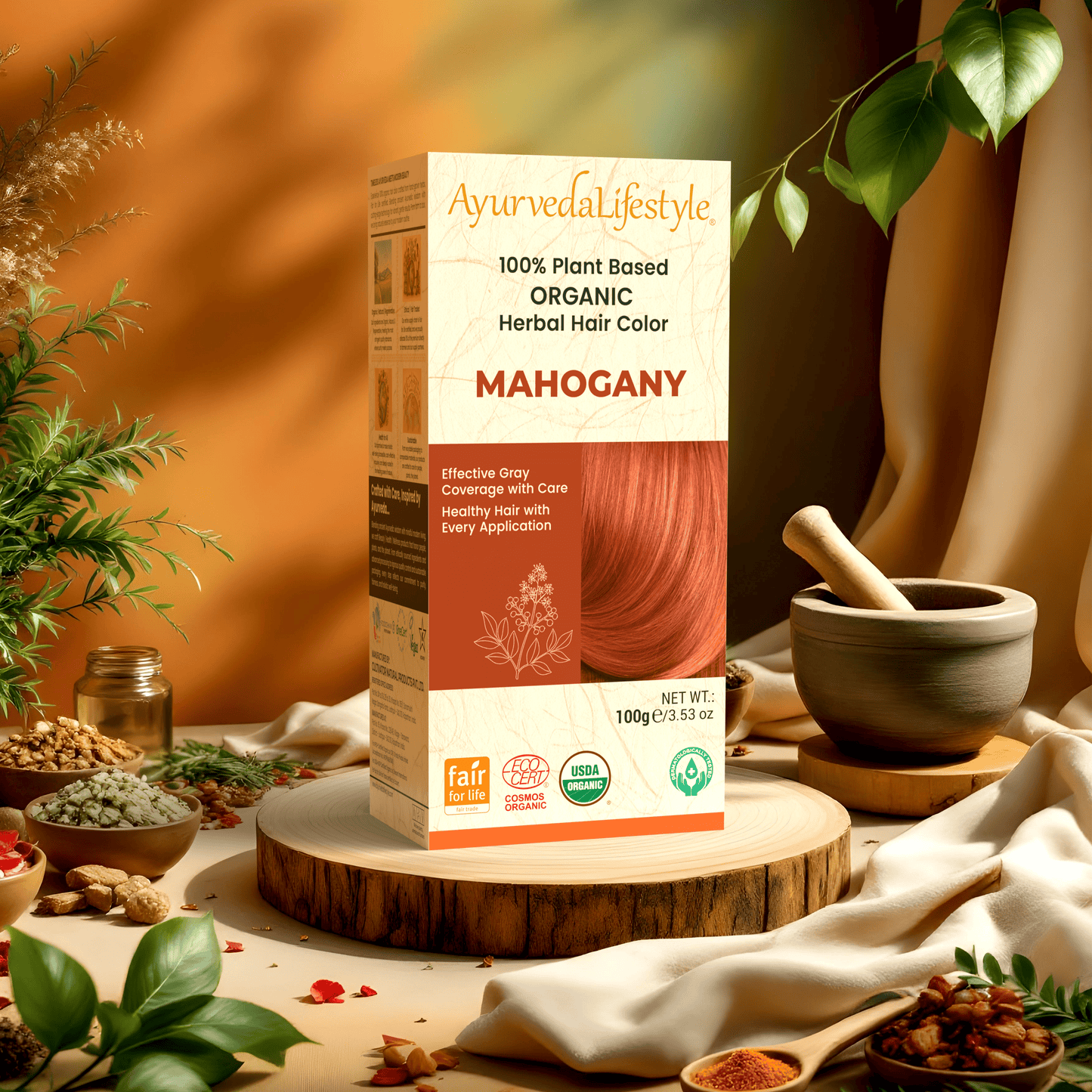 Organic Hair Color - MAHOGANY