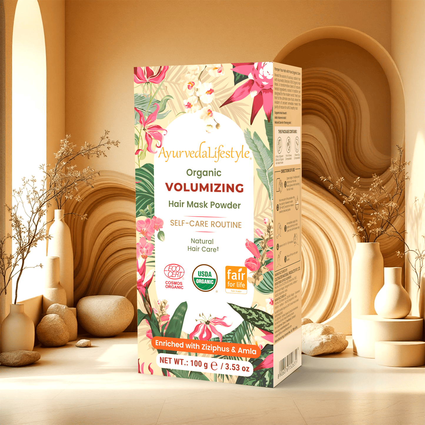 Organic VOLUMIZING Hair Mask Powder