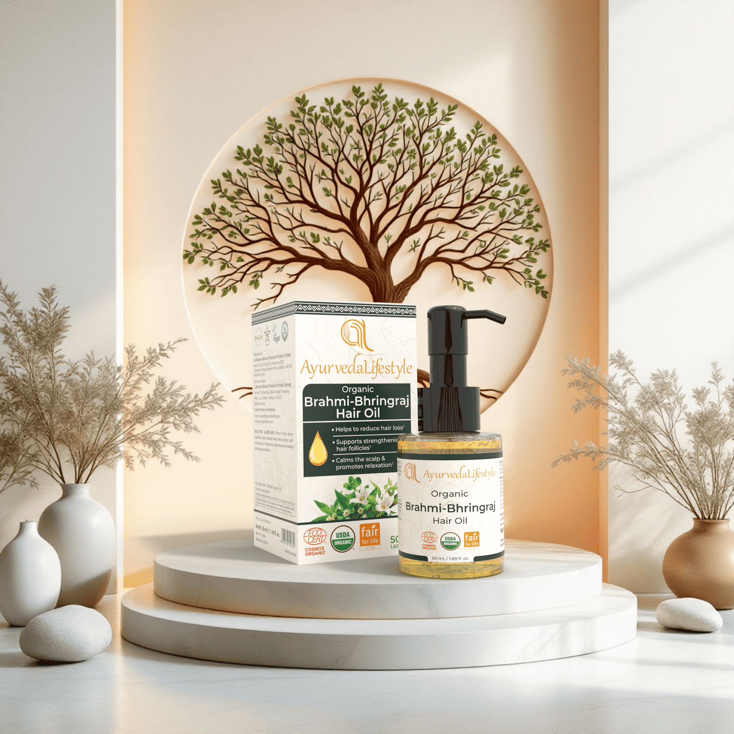 Organic BRAHMI-BHRINGRAJ Hair Oil
