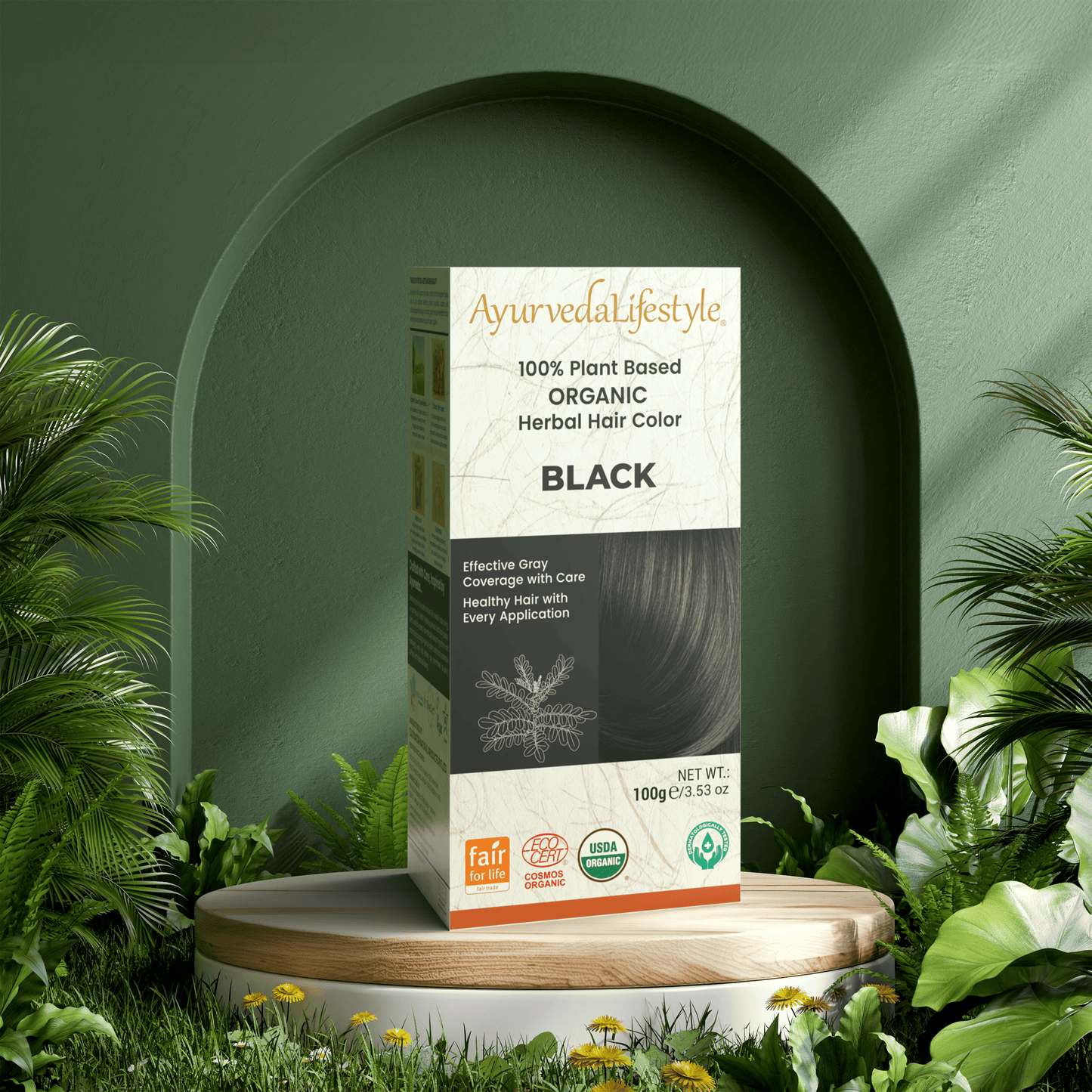 Organic Hair Color - BLACK