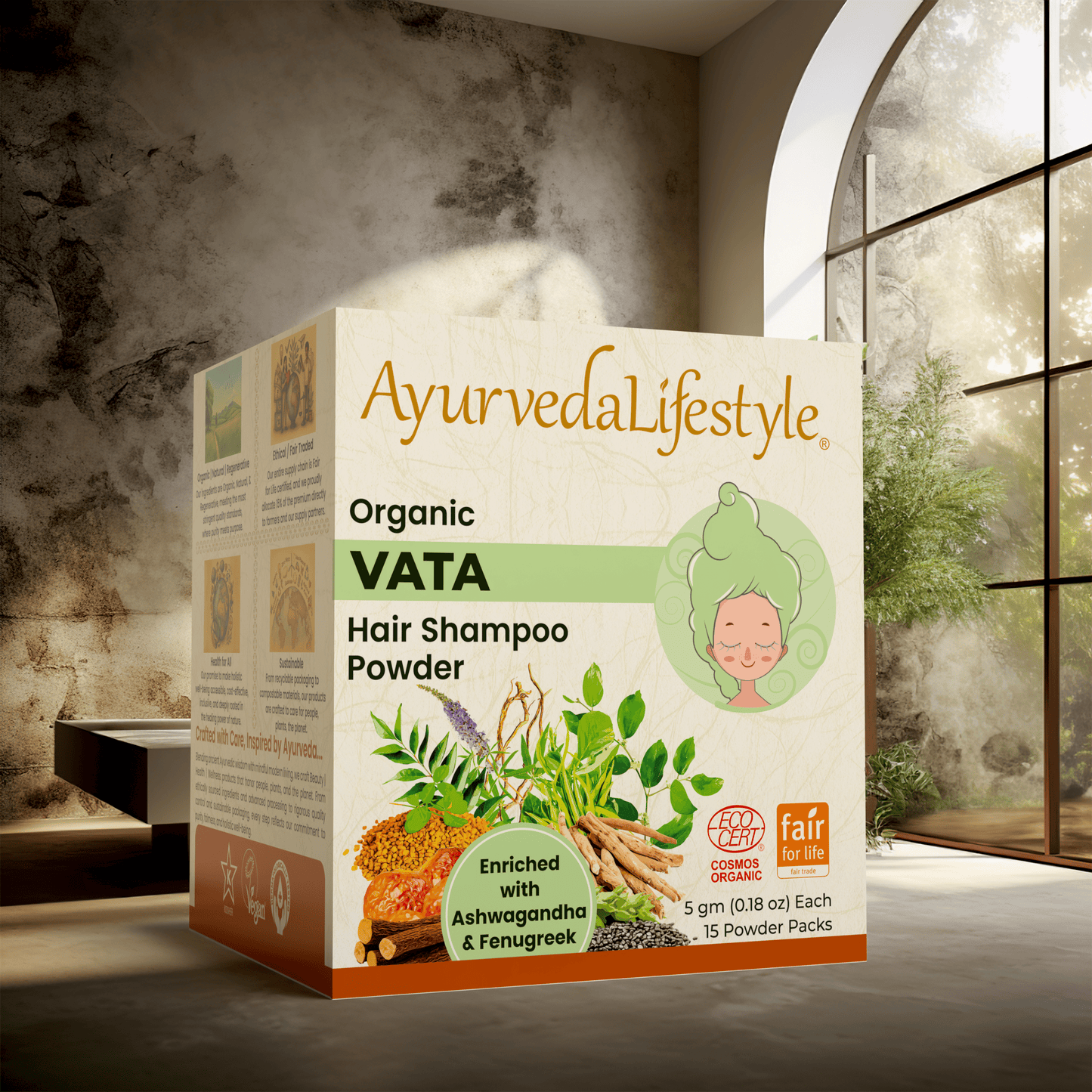 Organic VATA Hair Shampoo Powder