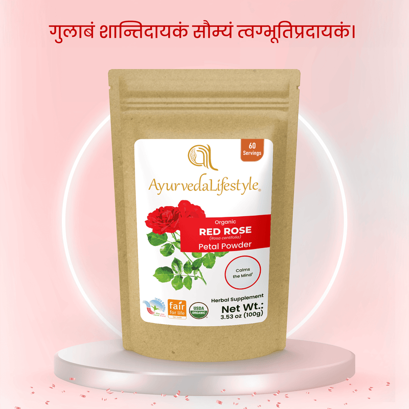 Organic RED ROSE Petals Powder alternate