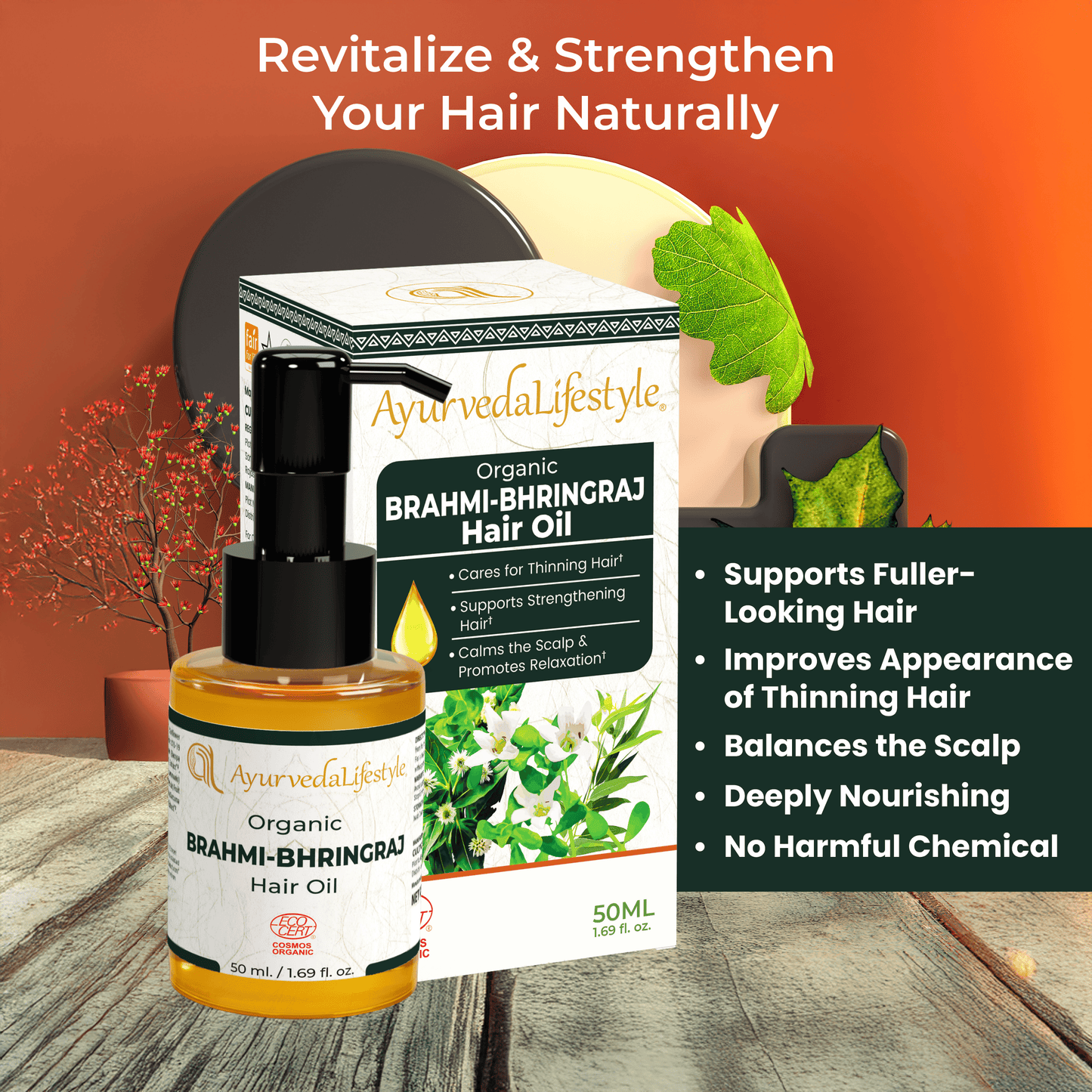 Organic BRAHMI-BHRINGRAJ Hair Oil