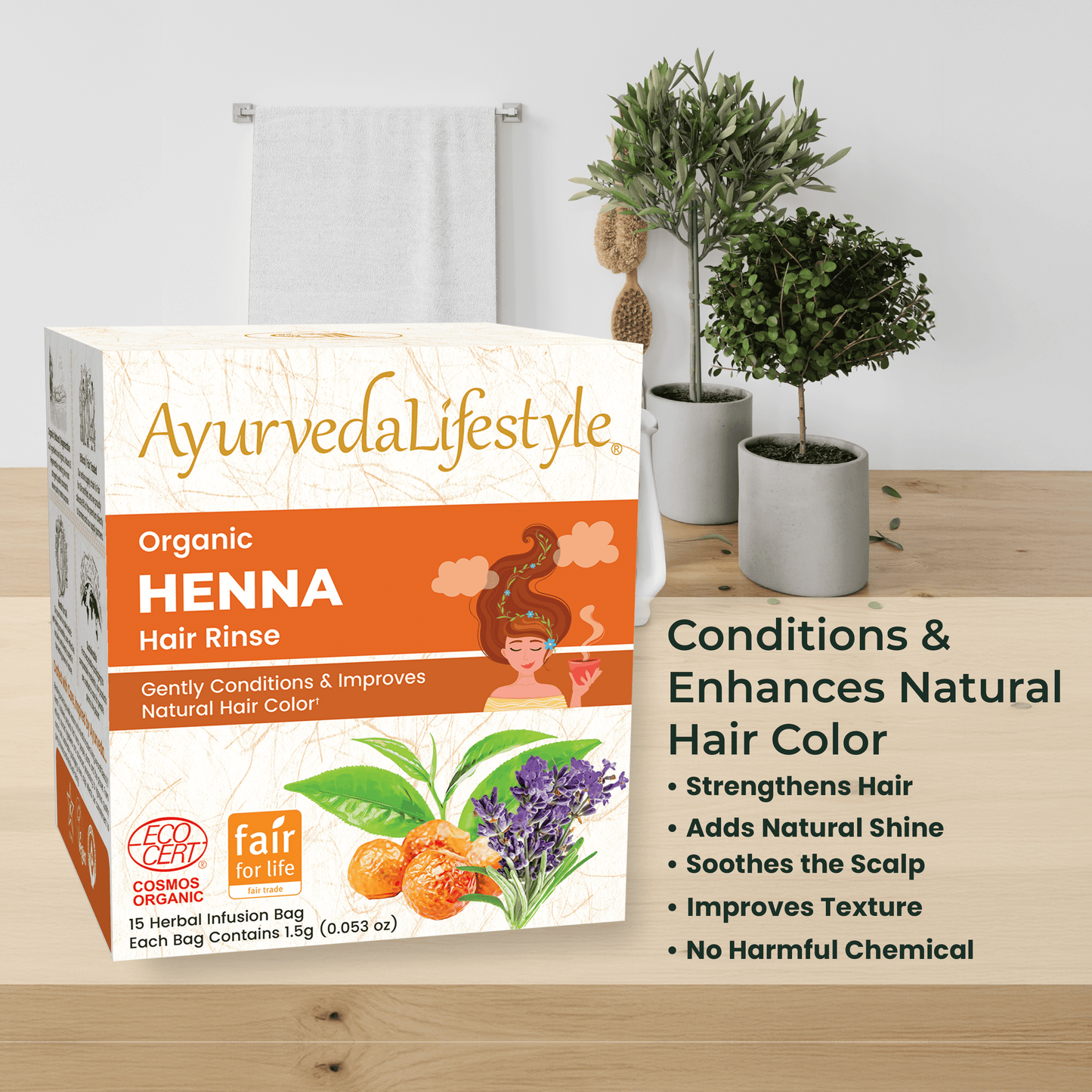 Organic HENNA Hair Rinse
