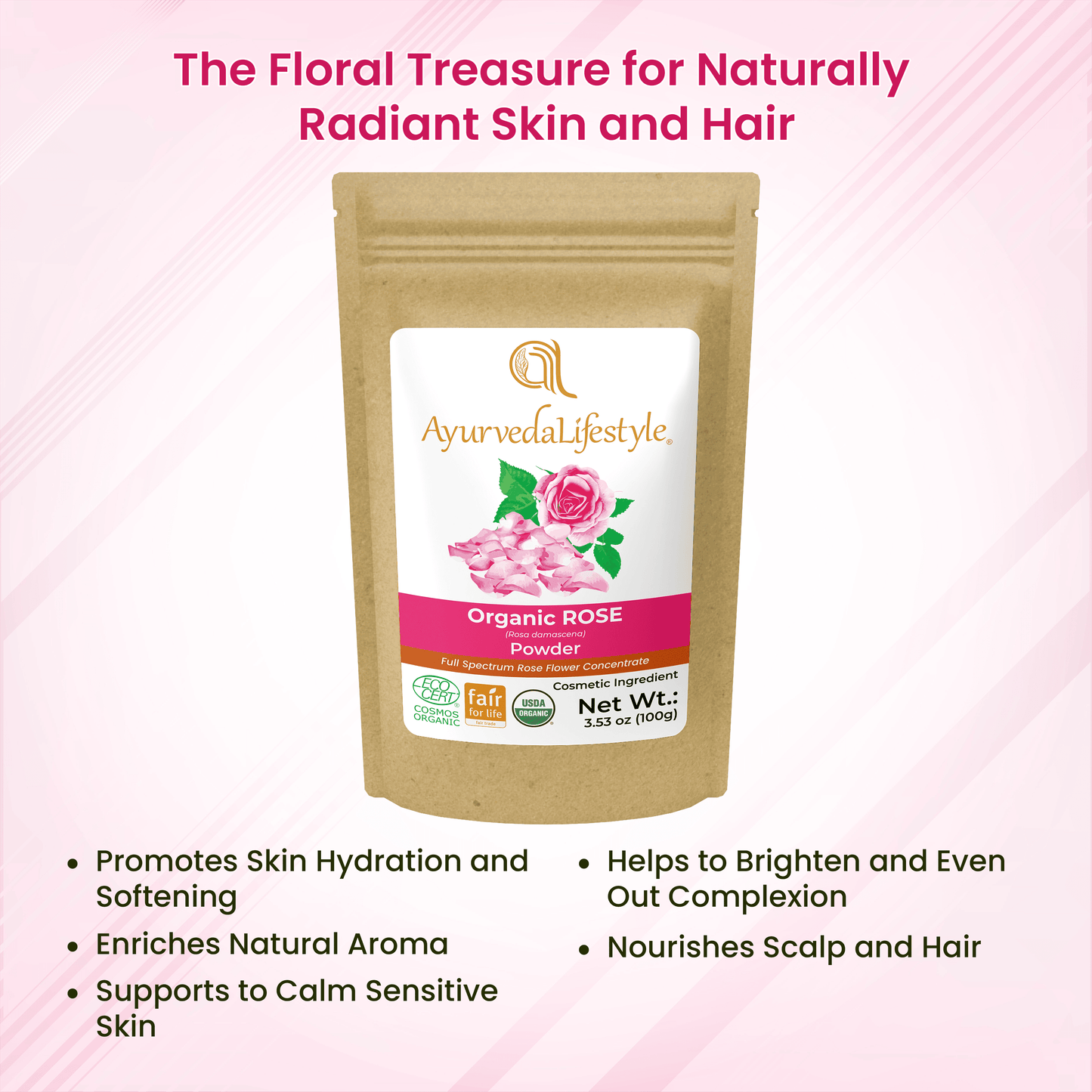 Organic ROSE Powder