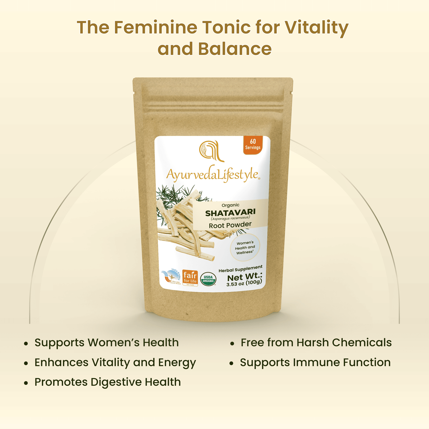 Organic SHATAVARI Root Powder