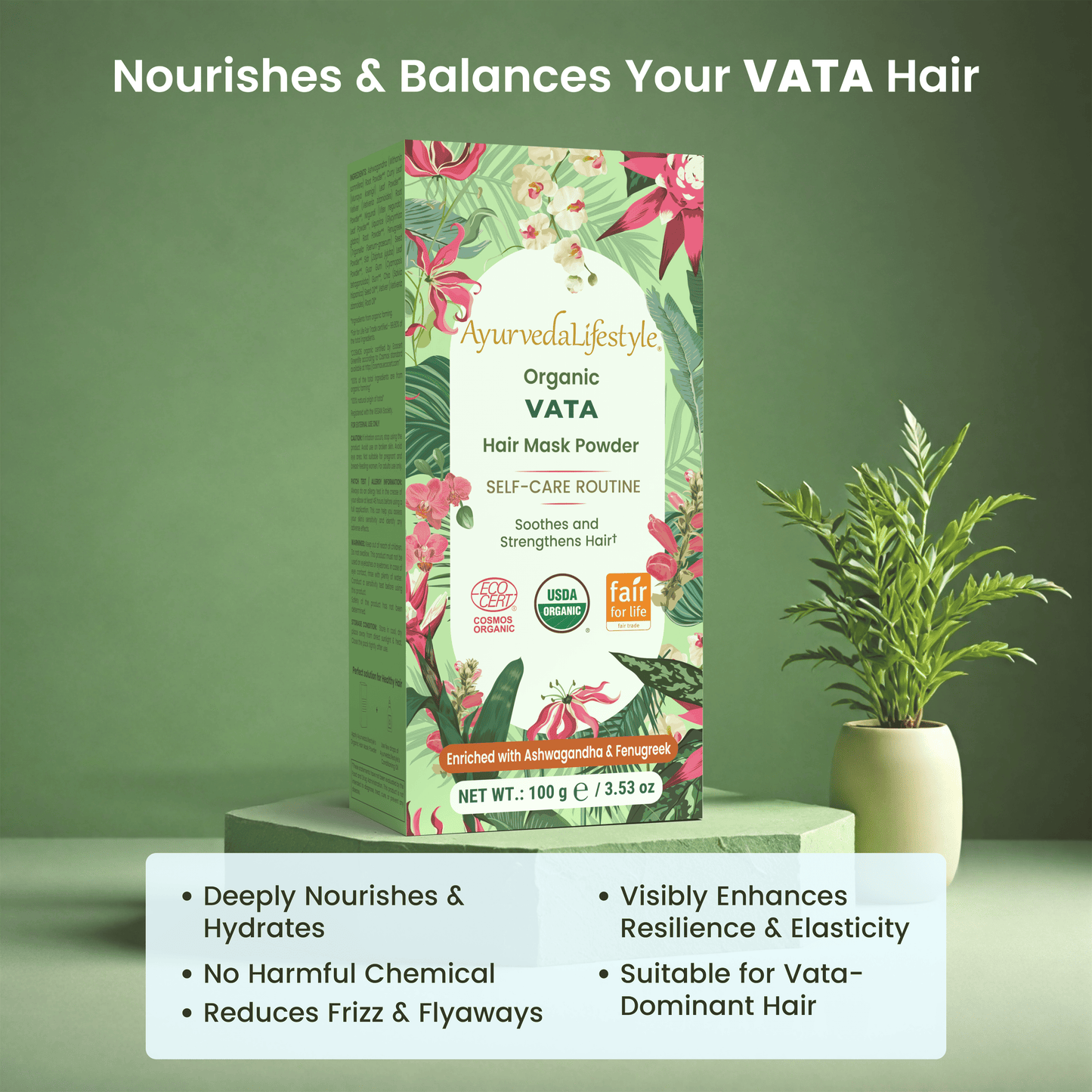 Organic VATA Hair Mask Powder