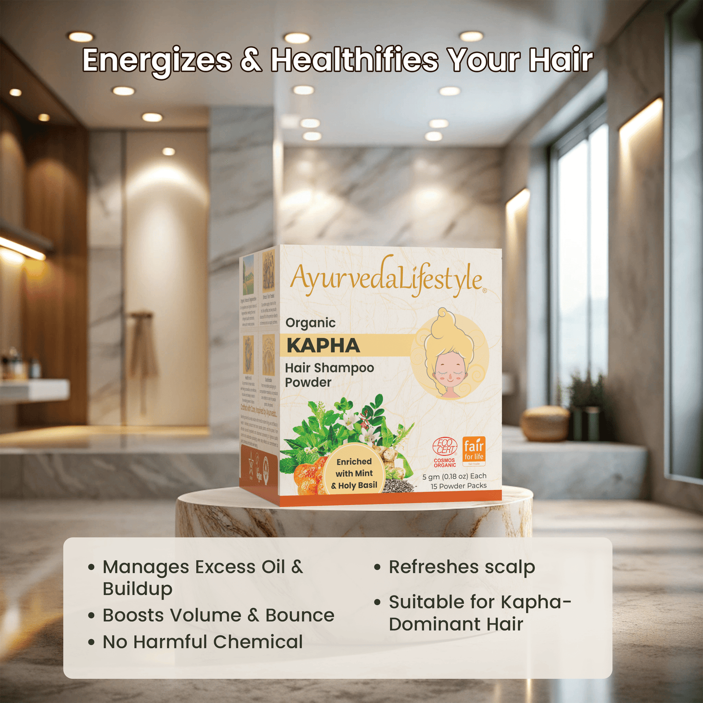 Organic KAPHA Hair Shampoo Powder