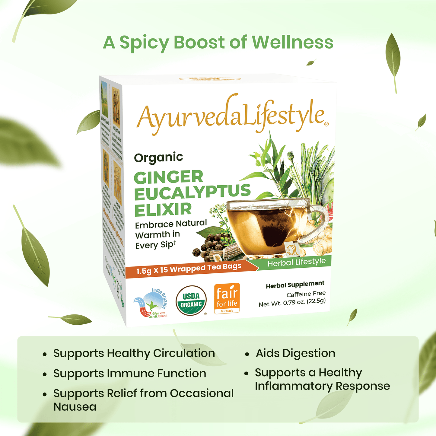 Organic GINGER EUCALYPTUS ELIXIR