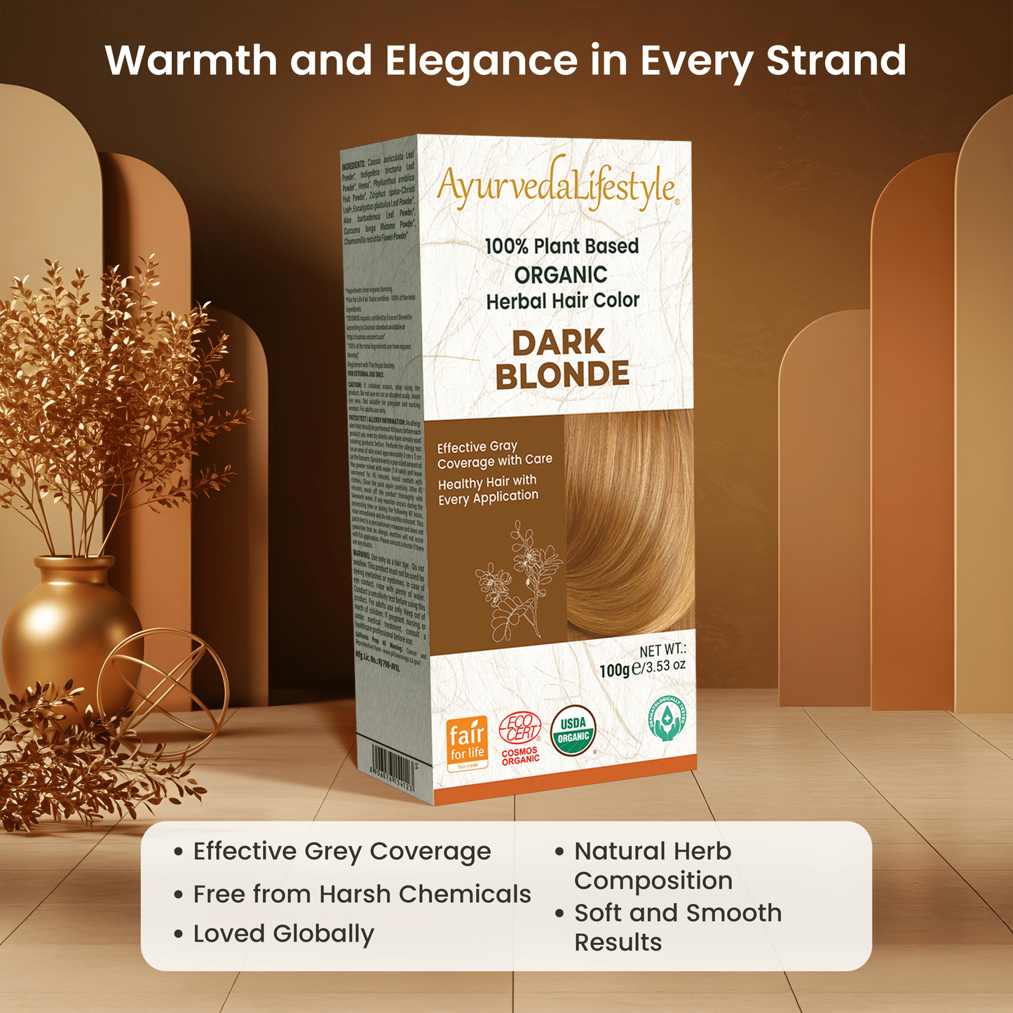 Organic Hair Color - DARK BLONDE