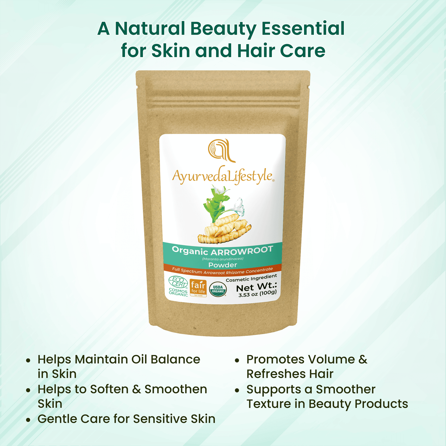 Organic ARROWROOT Powder