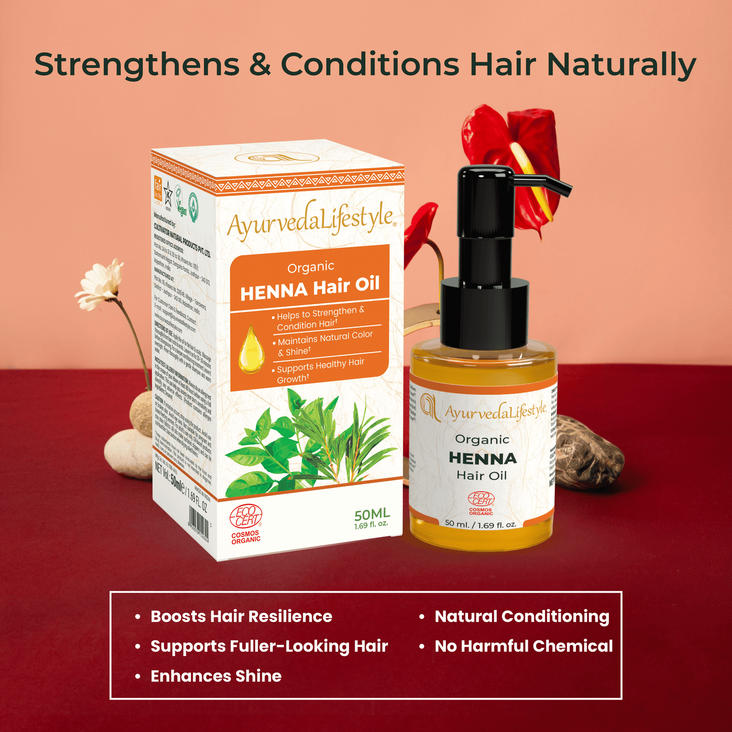 Organic HENNA Hair Oil