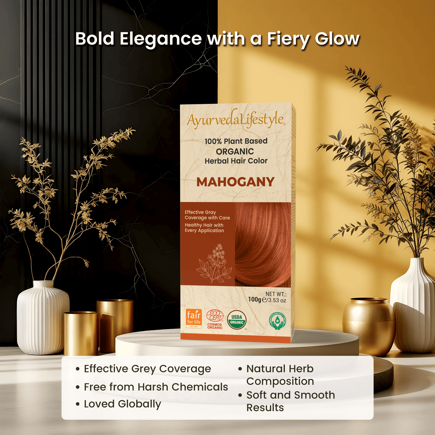 Organic Hair Color - MAHOGANY