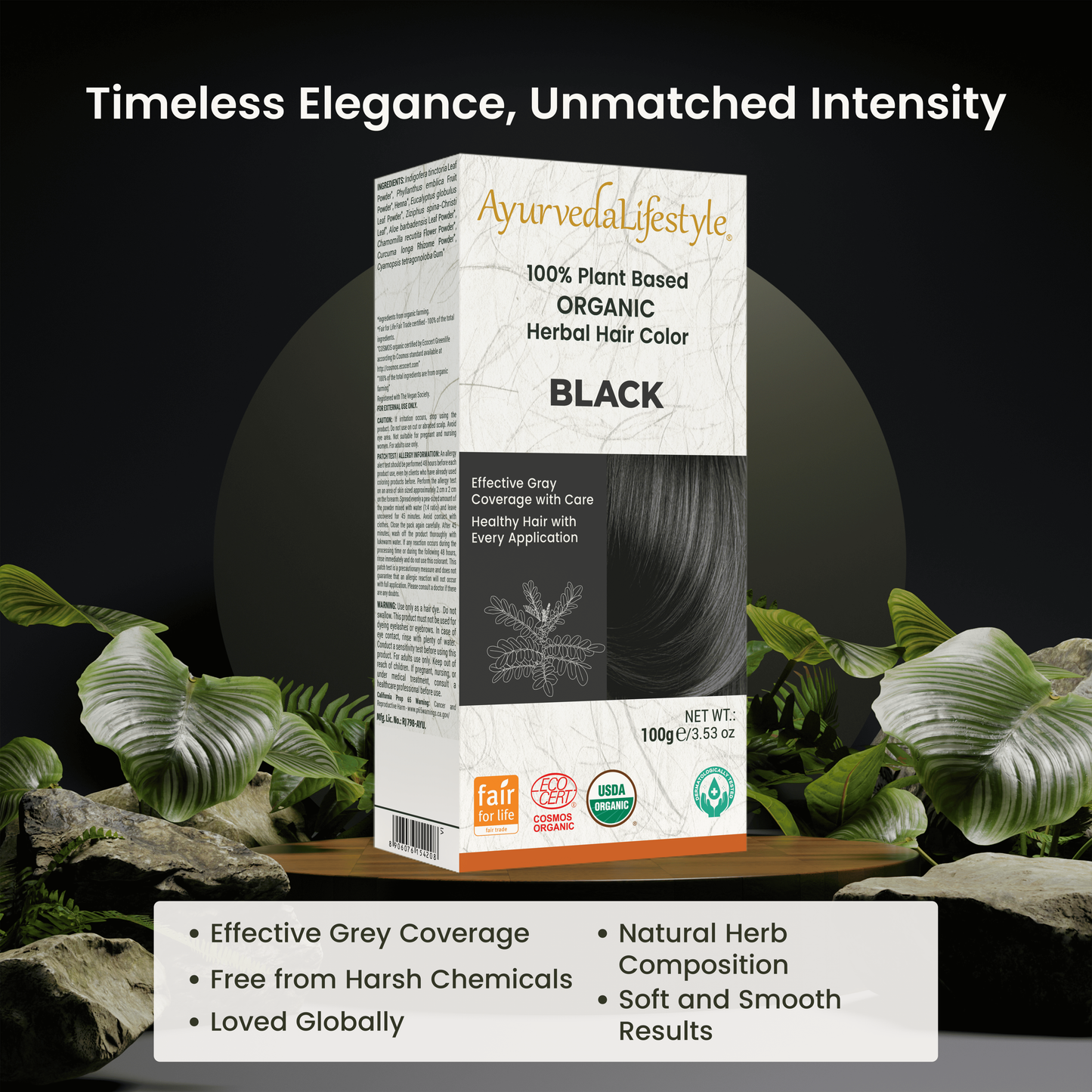 Organic Hair Color - BLACK