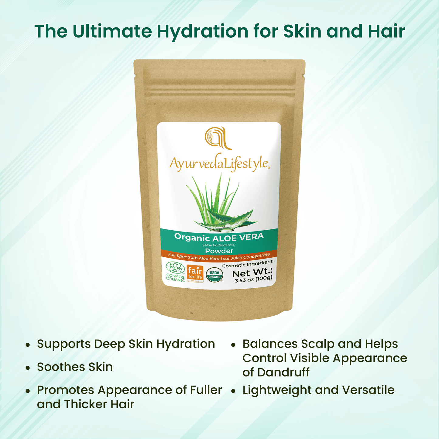 Organic ALOE VERA Gel Powder
