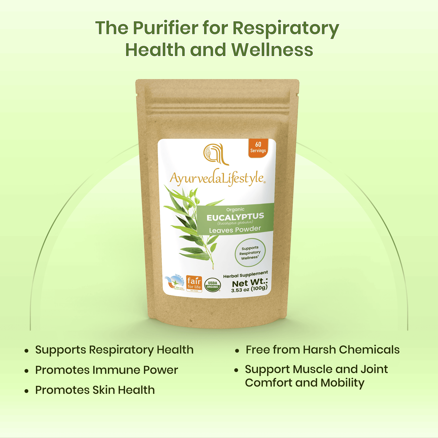 Organic EUCALYPTUS Leaf Powder