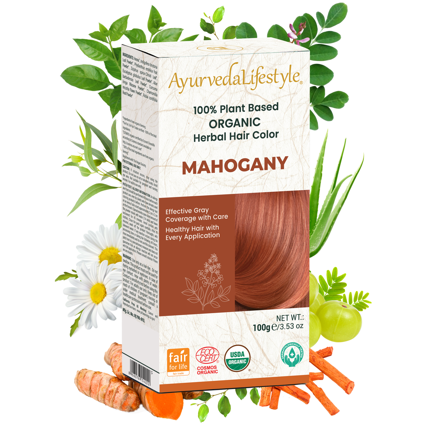 Organic Hair Color - MAHOGANY