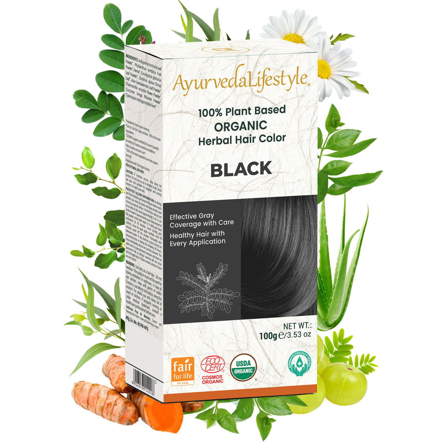 Organic Hair Color - BLACK