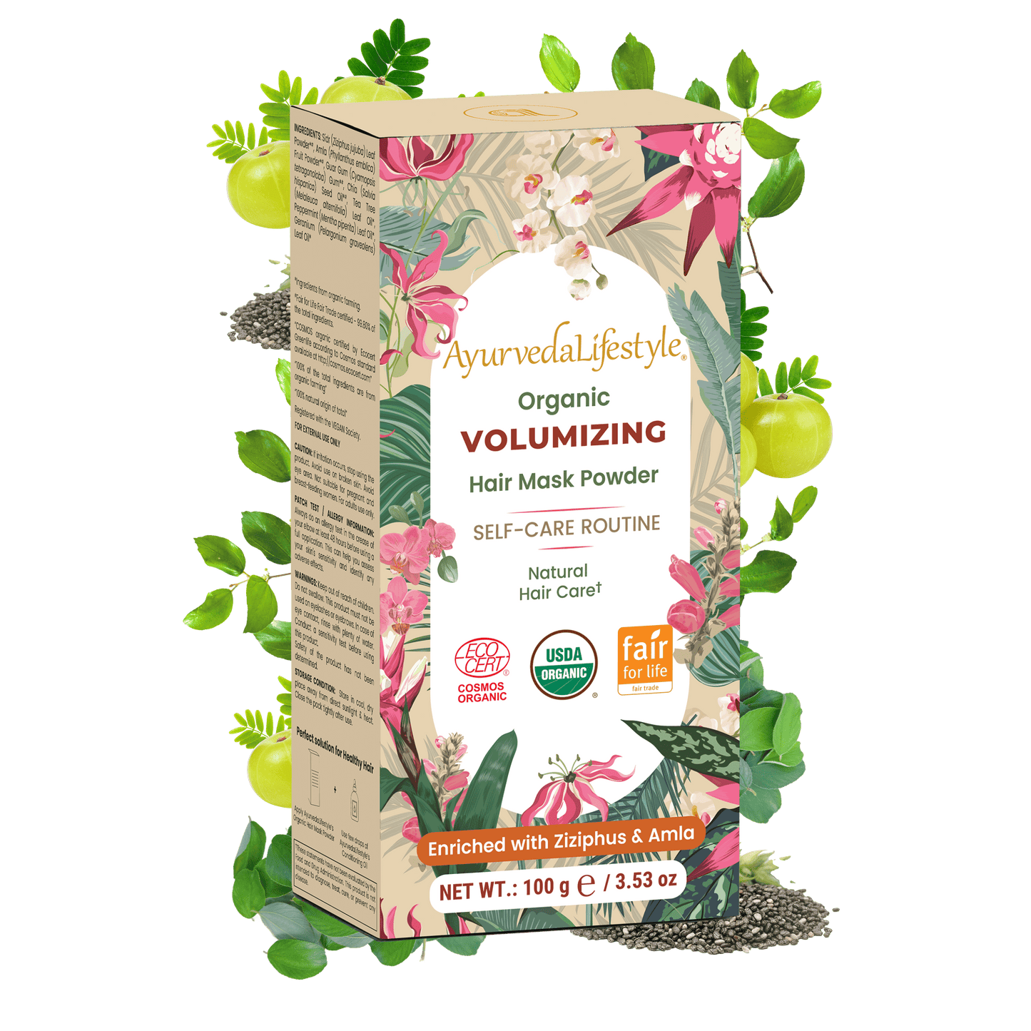 Organic VOLUMIZING Hair Mask Powder