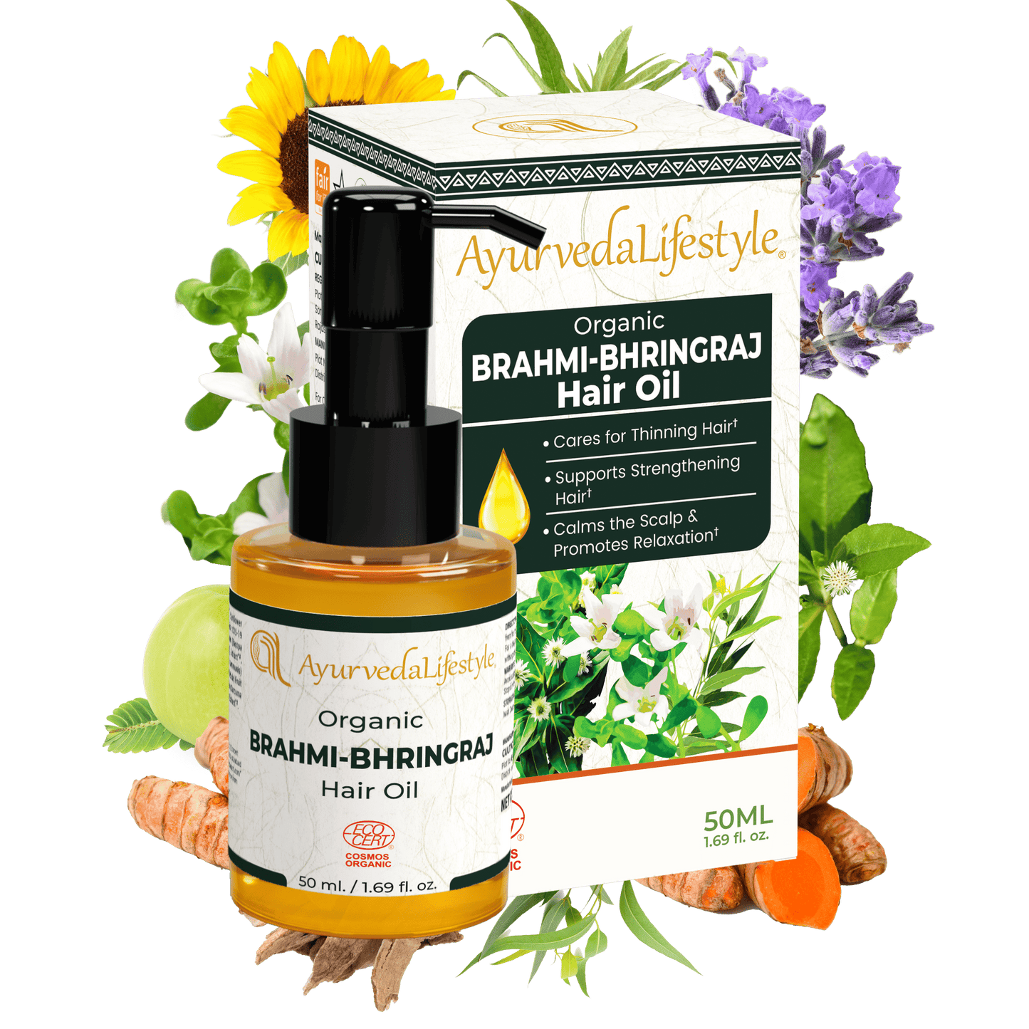 Organic BRAHMI-BHRINGRAJ Hair Oil