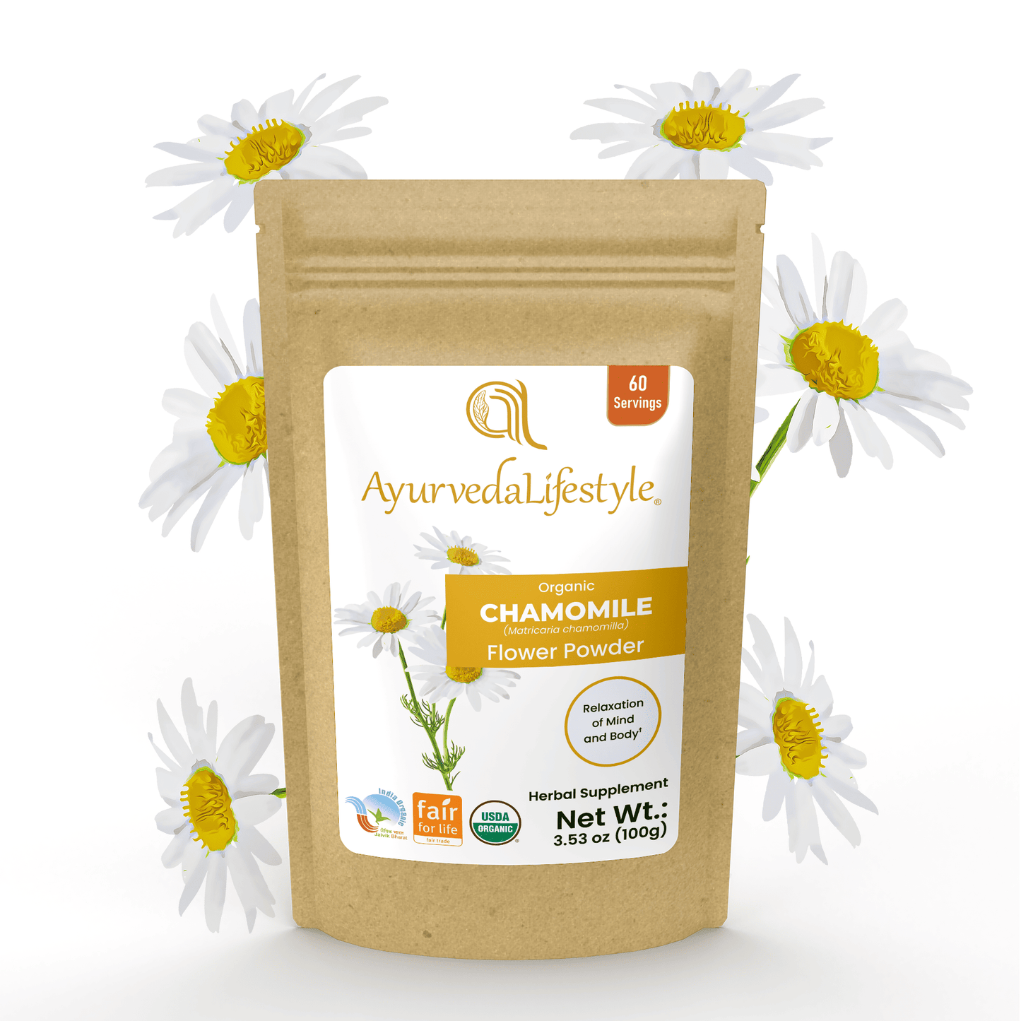 Organic CHAMOMILE Flower Powder
