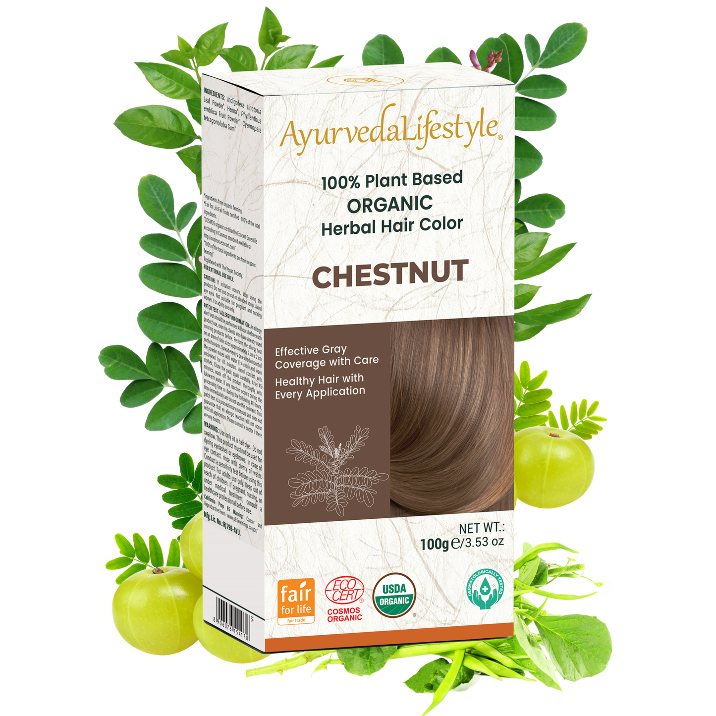 Organic Hair Color - CHESTNUT