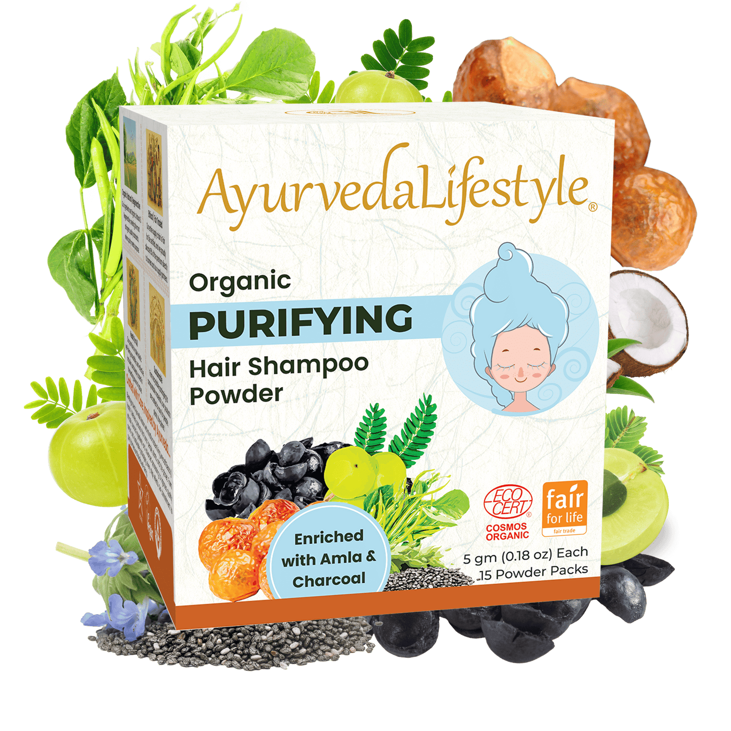 Organic PURIFYING Hair Shampoo Powder