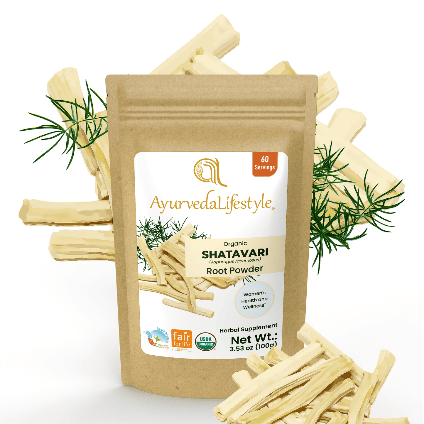 Organic SHATAVARI Root Powder
