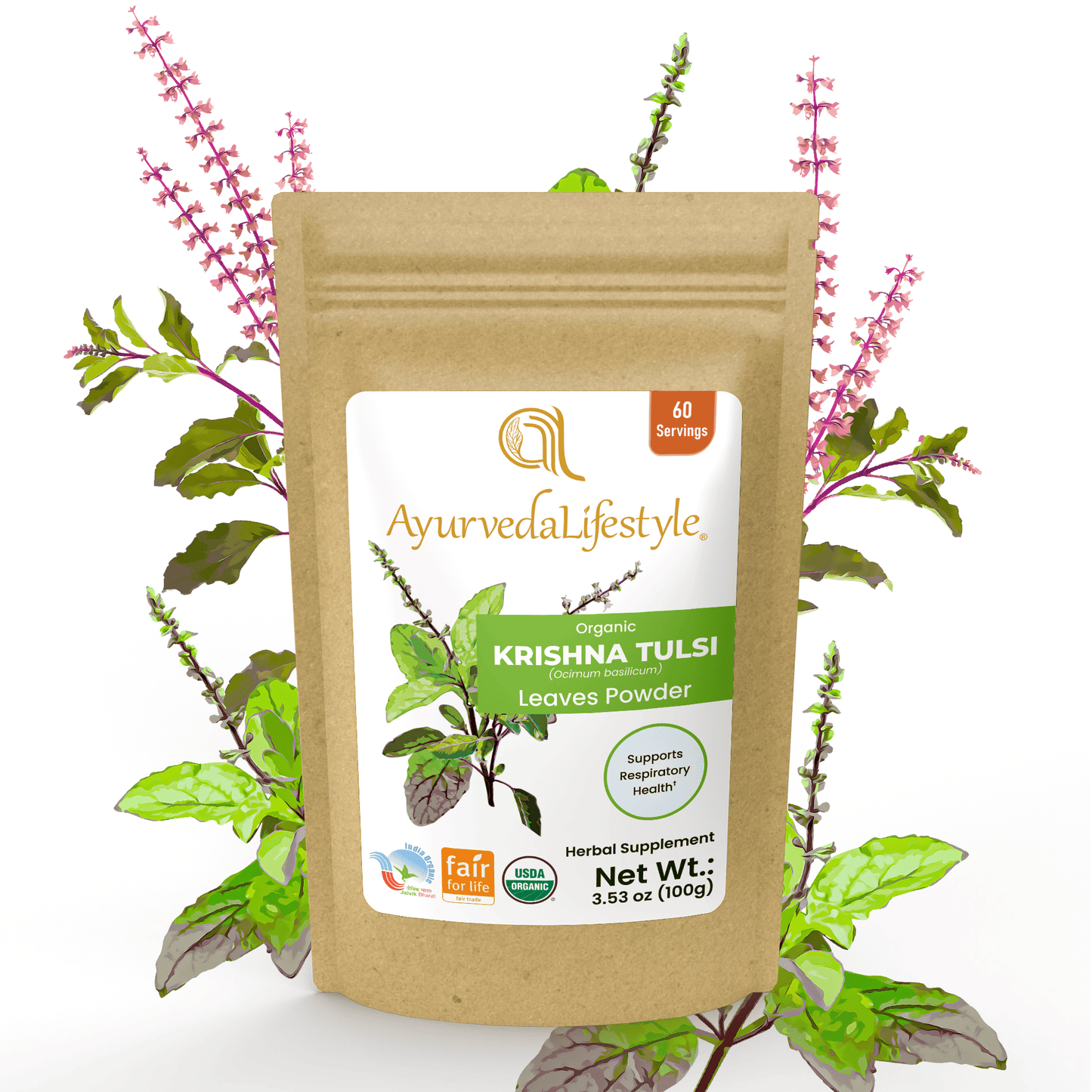 Organic KRISHNA TULSI Leaf Powder