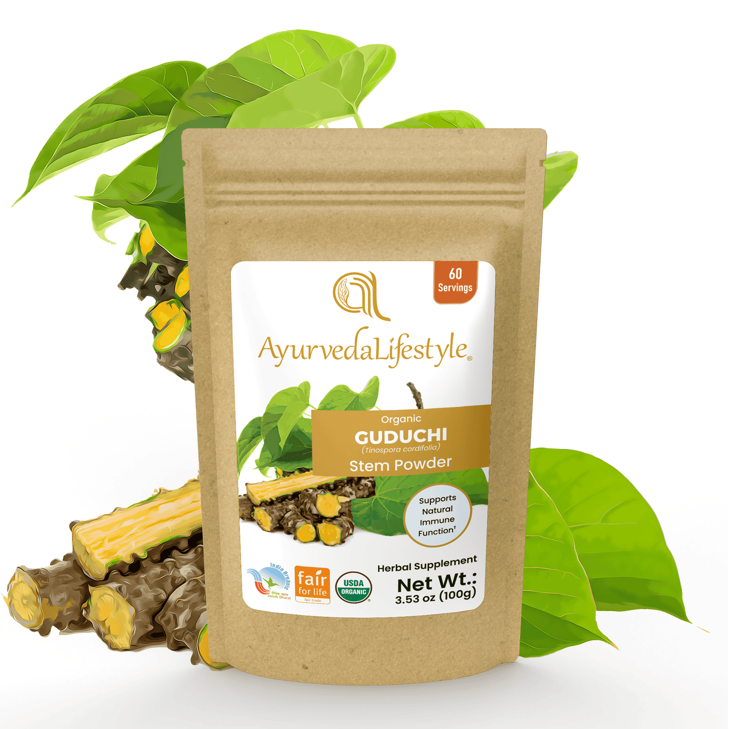 Organic GUDUCHI Stem Powder