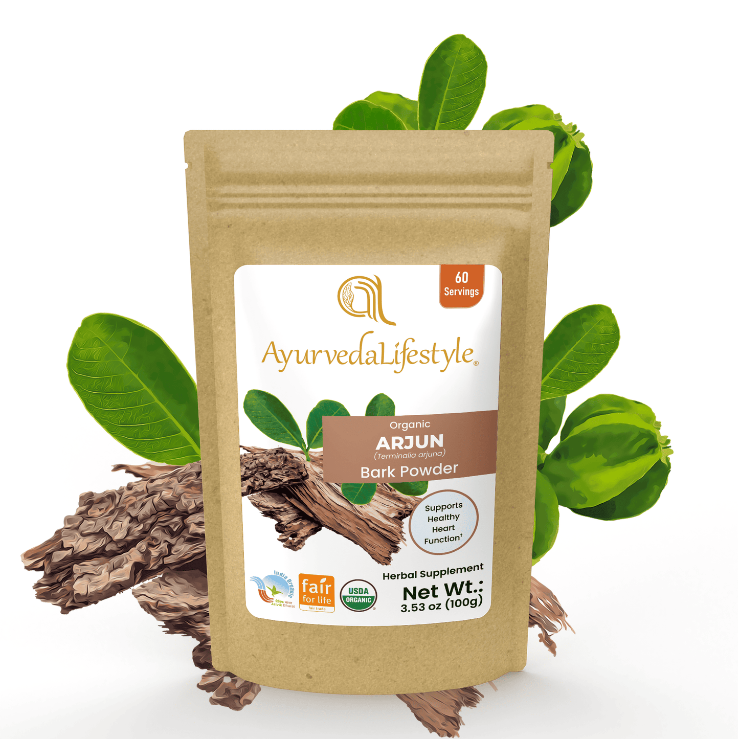 Organic ARJUNA BARK Powder