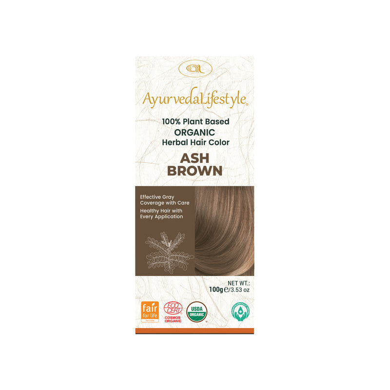Organic Hair Color - ASH BROWN
