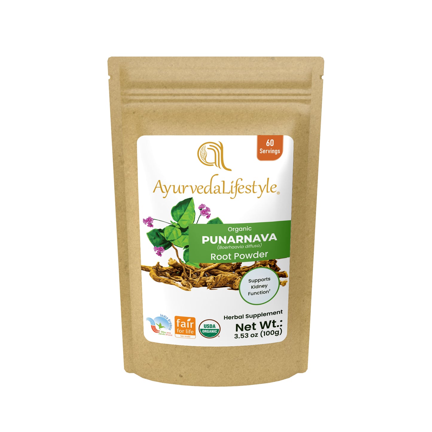 Organic PUNARNAVA Root Powder