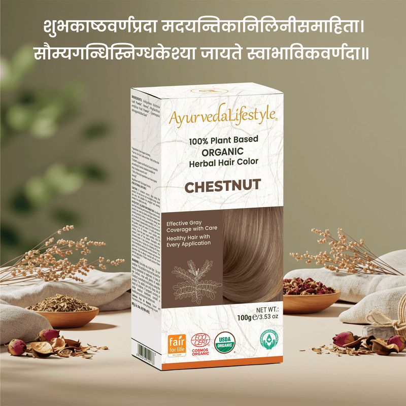 Organic Hair Color - CHESTNUT alternate
