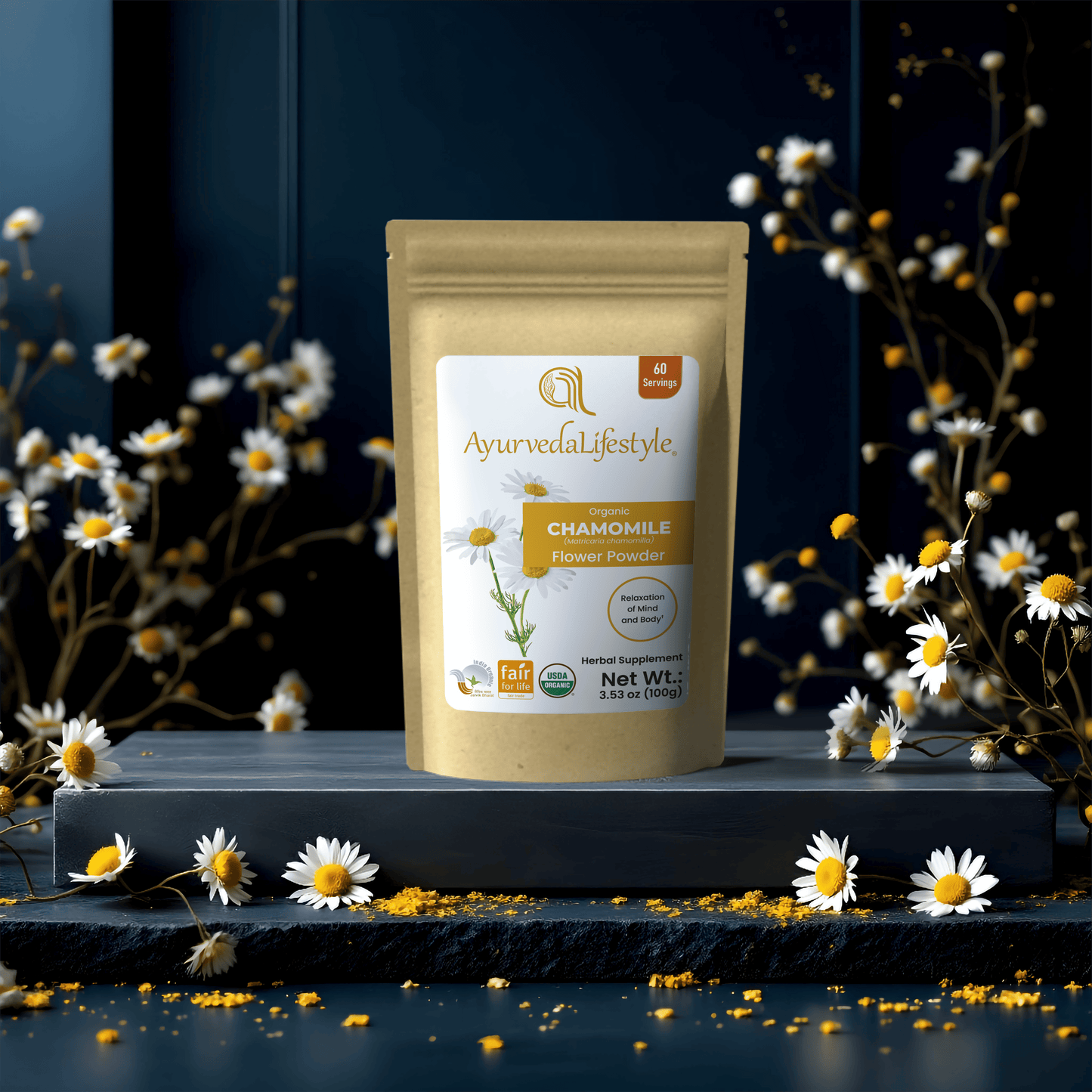 Organic CHAMOMILE Flower Powder