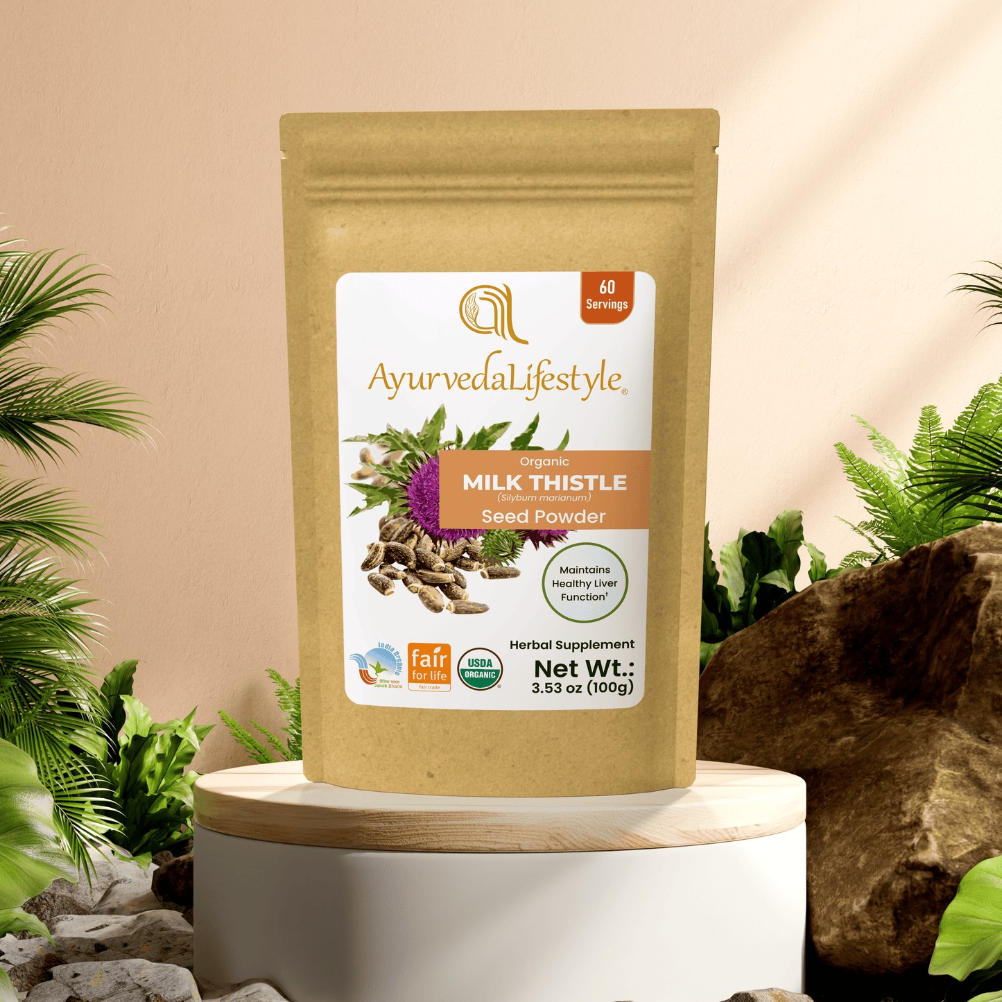 Organic MILK THISTLE Seeds Powder