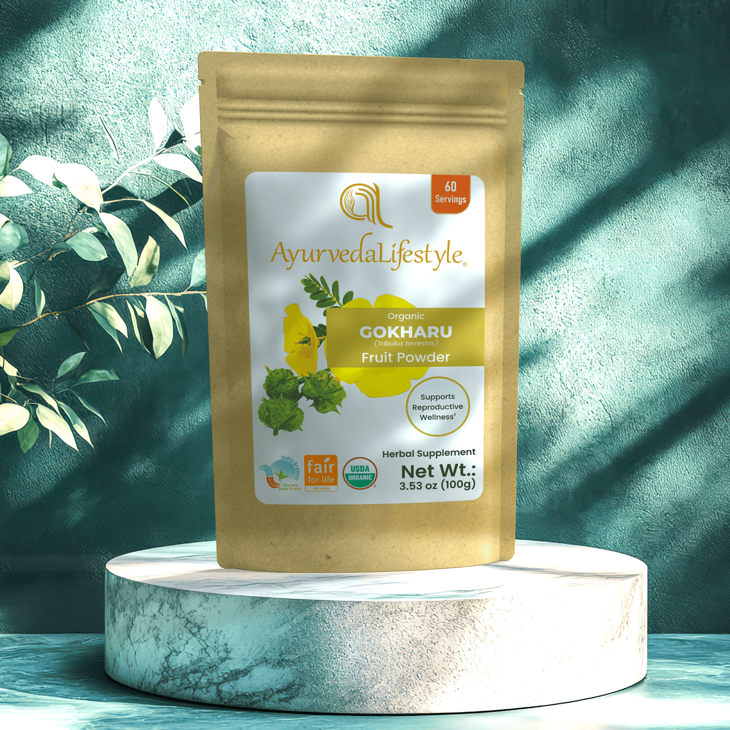 Organic GOKHARU Fruit Powder