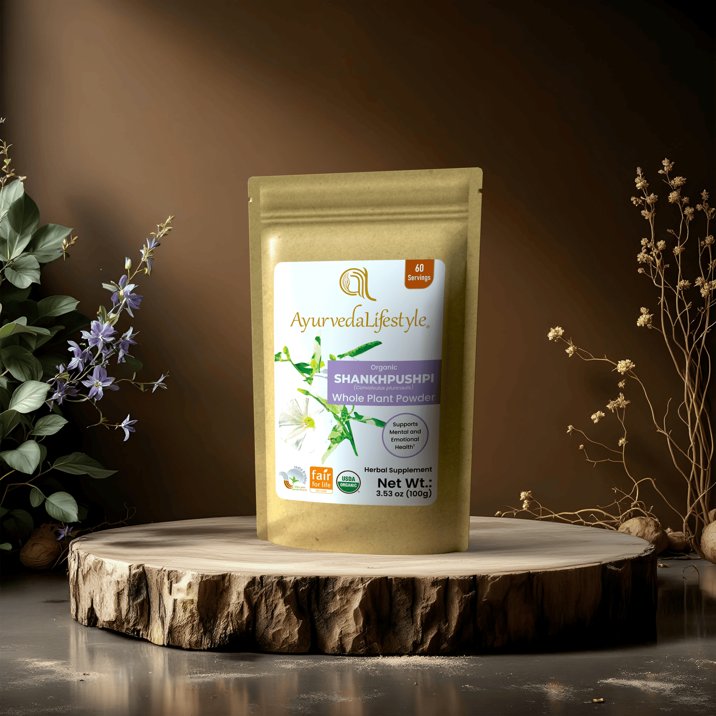 Organic SHANKHPUSHPI Whole Plant Powder