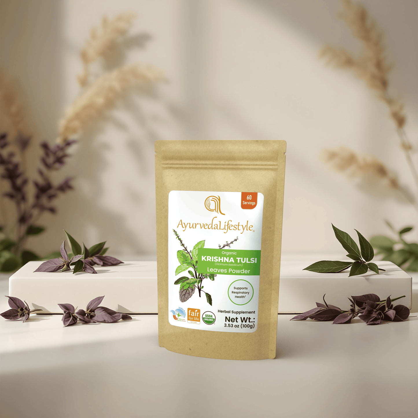 Organic KRISHNA TULSI Leaf Powder
