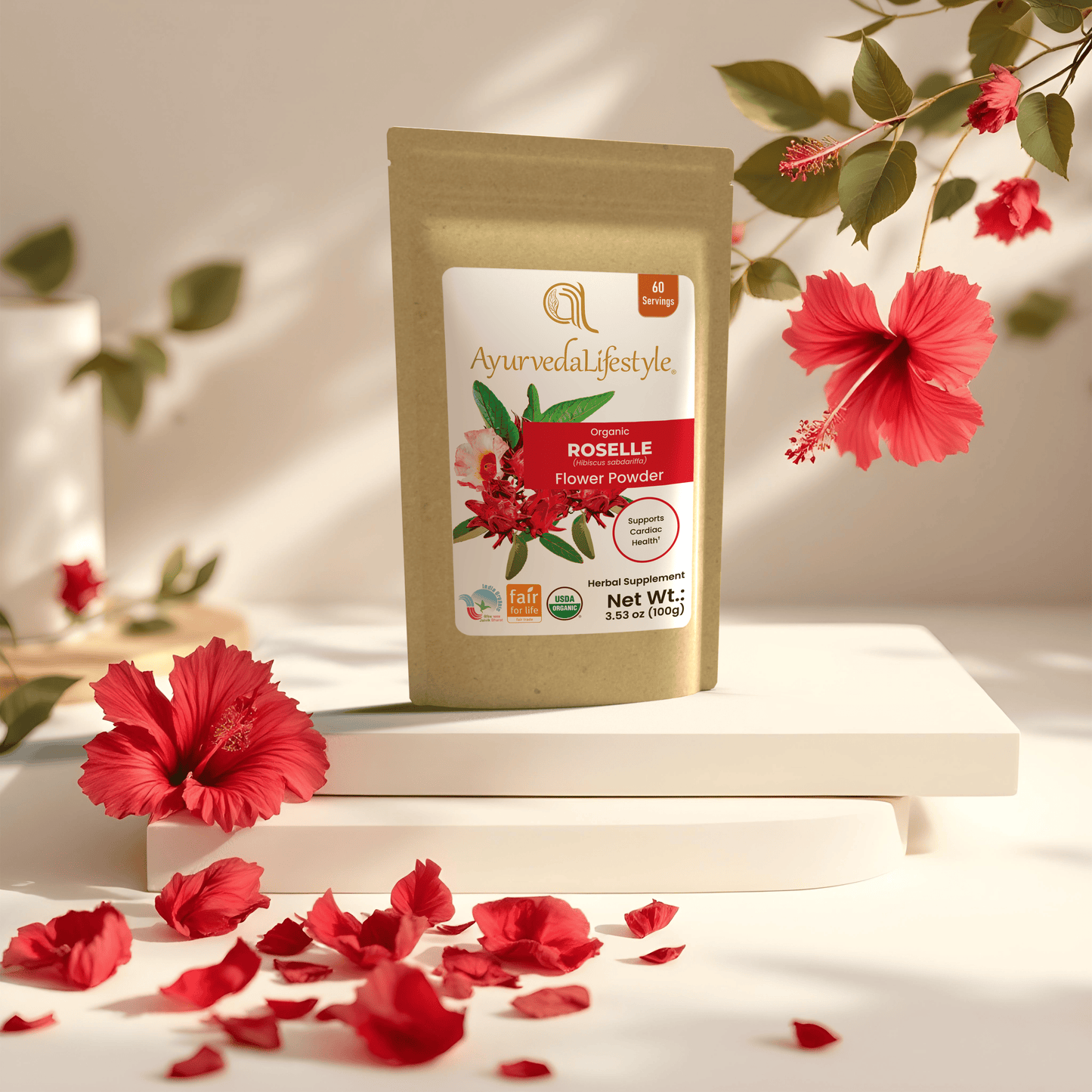Organic ROSELLE Flower Powder