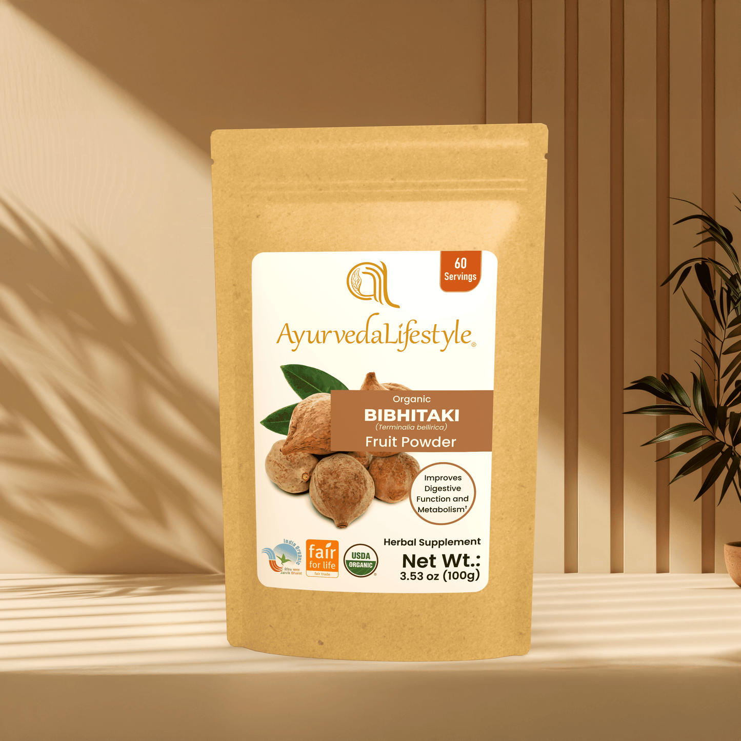 Organic BIBHITAKI Fruit Powder