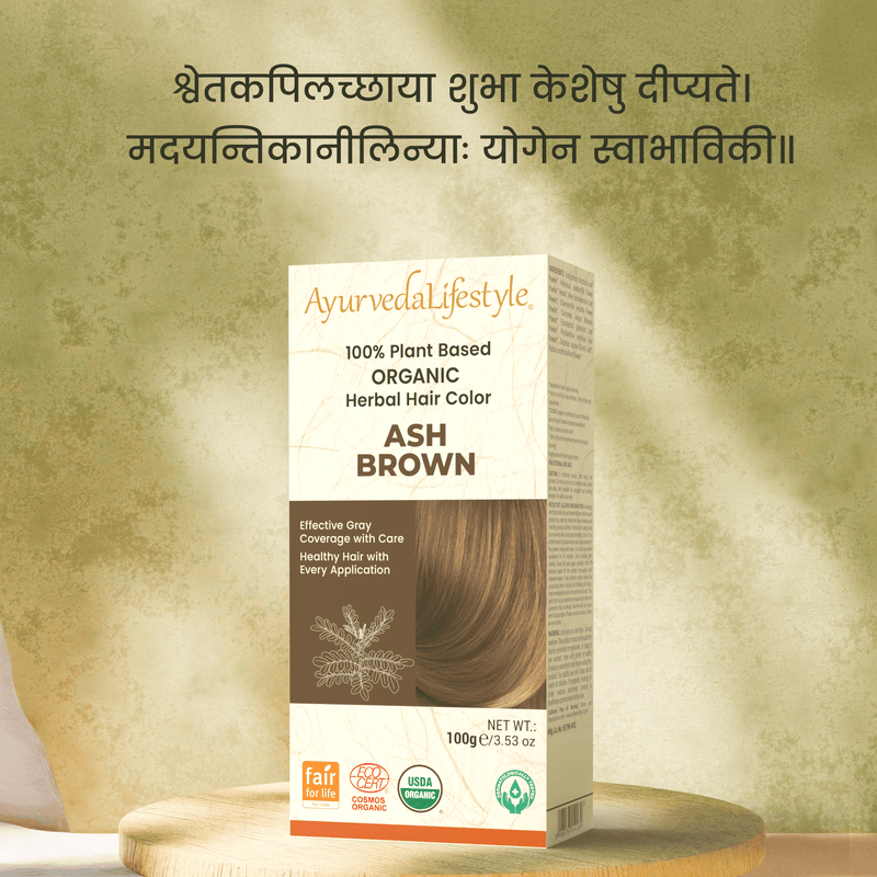 Organic Hair Color - ASH BROWN alternate