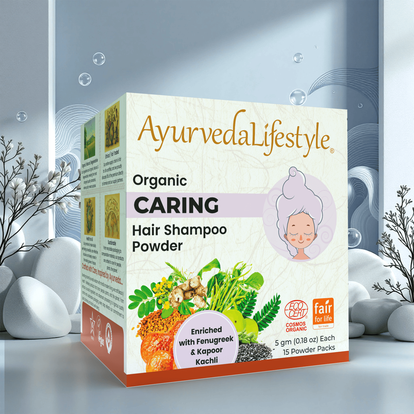 Organic CARING Hair Shampoo Powder