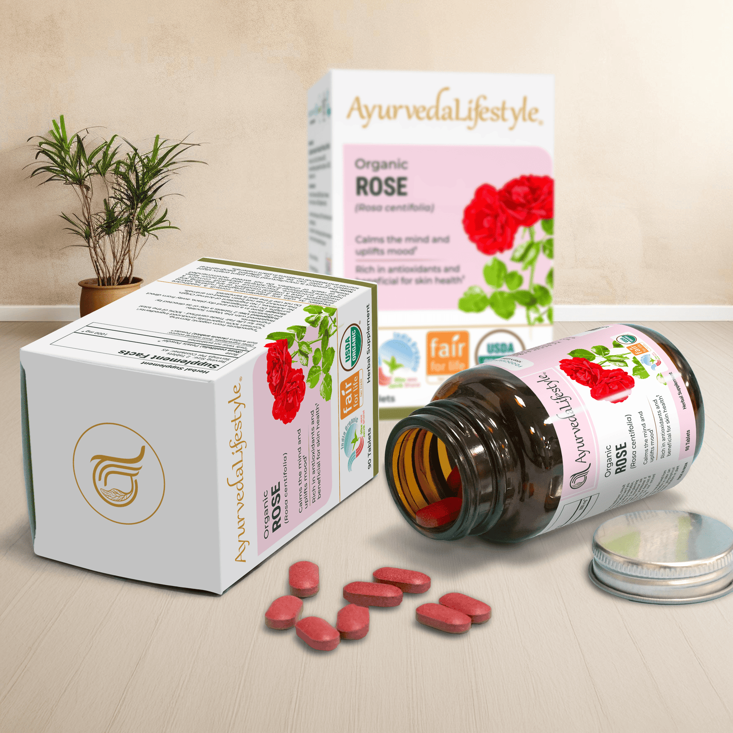 Organic Rose Tablet 